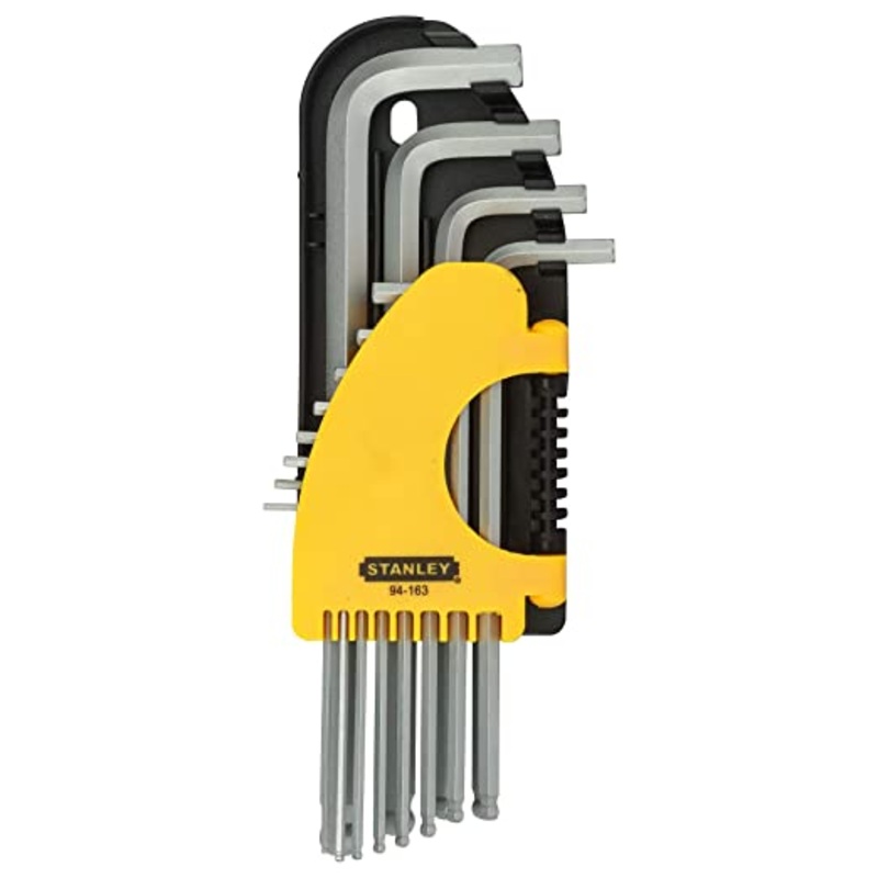 STANLEY 94-163-23 12PCS. LONG BALL POINT HEX KEY
