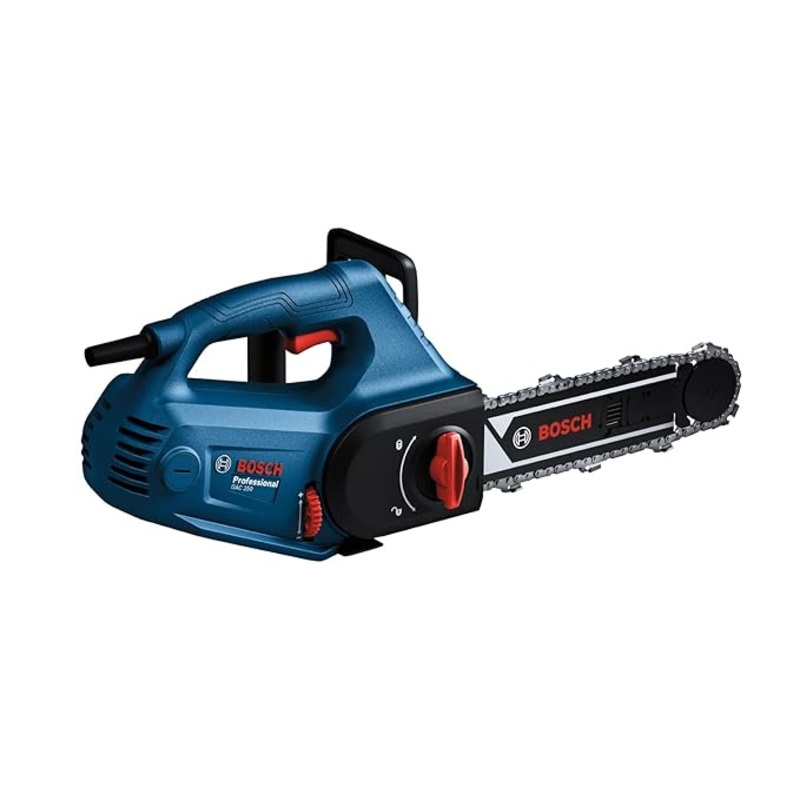 Bosch GAC 250-AAC Corded Electric Block Cutter, 1200W, 1.3mm Chain Gauge, 12 m/s, Ergonomic Handle + 1 (Bosch Guide Rail, Saw Chain & Sprocket Wheel)