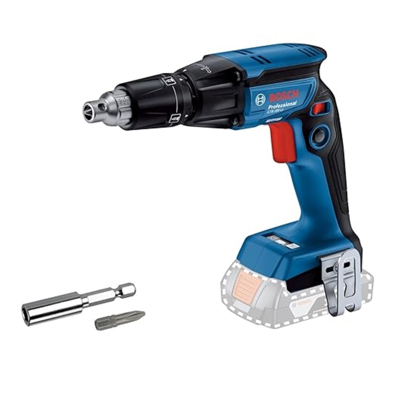 Bosch GTB 185-Li Professional Cordless Drywall Screwdriver, 18V, 4,500 rpm, 32 Nm, PowerSAVE mode, 0.95 kg + 1 x Screwdriver Bit PH2