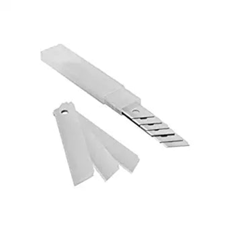 Groz BLD/KNV/S/1/ST Spare Blade for Snap Off Knife| Hardened Steel Construction| Superior Edge| Pack of 10