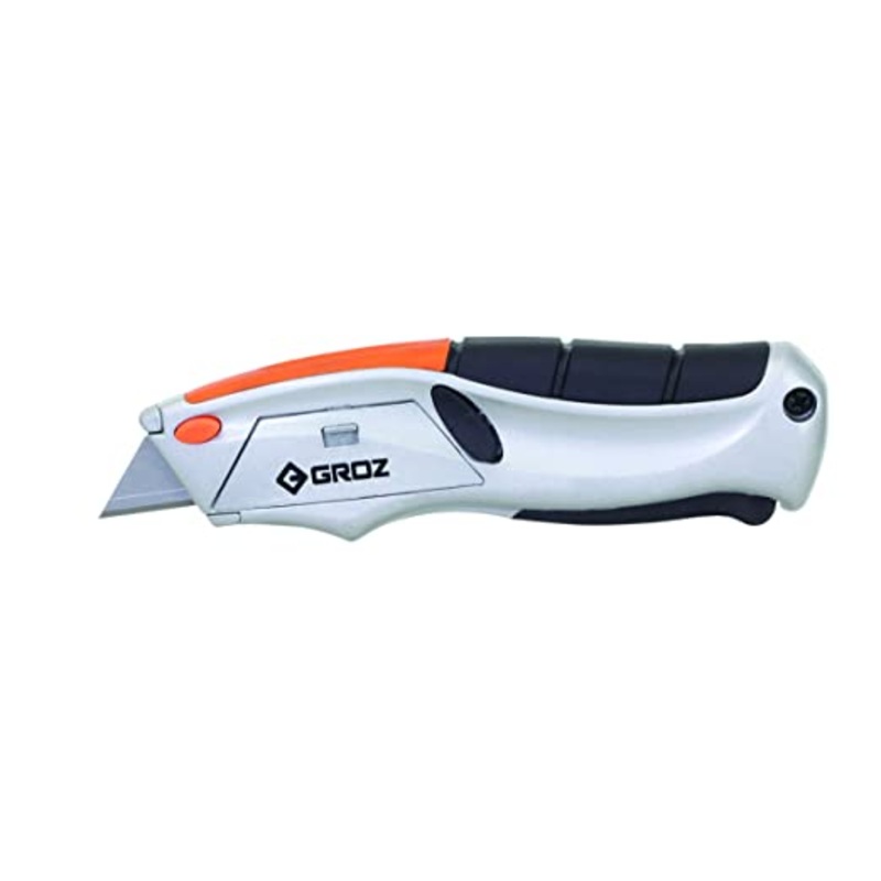 Groz KNV/R/6 Retractable Knife, Overall Length: 6-3/4" (170 mm), Blade Thickness: 0.6 mm)