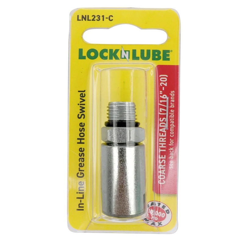 LOCKNLUBE Coarse Threads (7/1620) Grease Hose Swivel