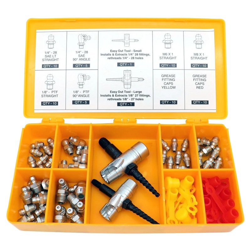 LOCKNLUBE Complete Grease Fitting Replacement Kit
