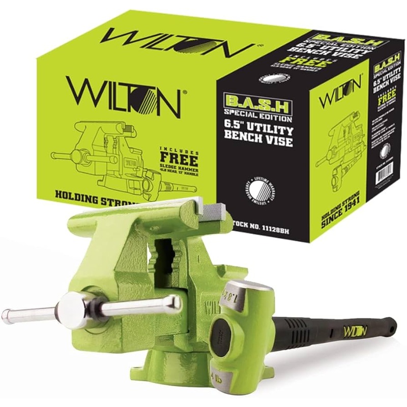 WILTON 6.5" BASH Utility Vise w/ 4 lb Hammer