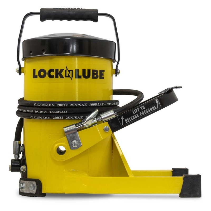 LOCKNLUBE G.Gun Grease Gun - 10,000 PSI Foot Operated
