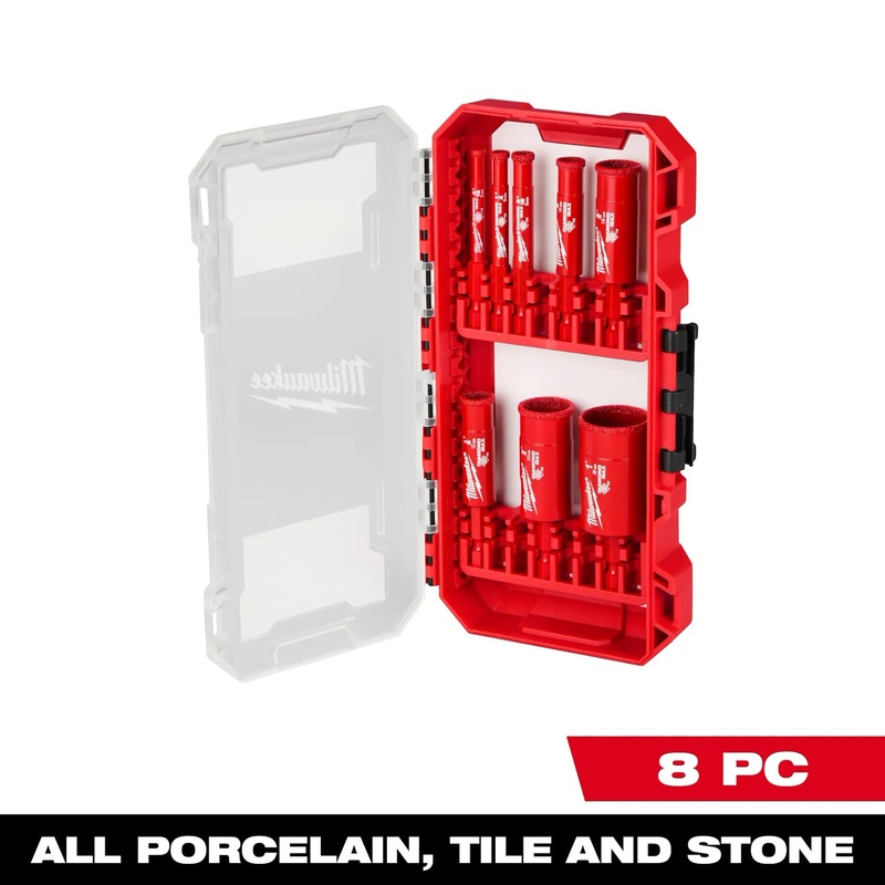 MILWAUKEE 8 PC. DIAMOND MAX Hole Saw Bit Set