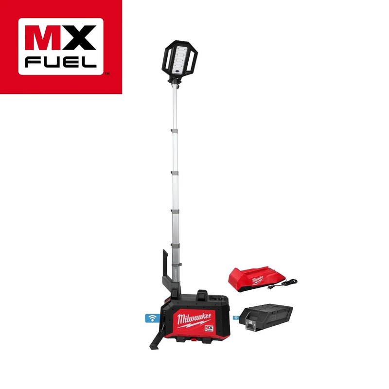 MILWAUKEE MX FUEL ROCKET Dual Power Compact Tower Light Kit