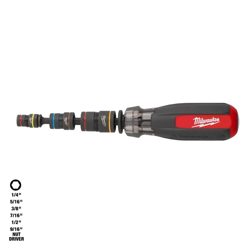 MILWAUKEE Multi-Nut Driver w/ SHOCKWAVE IMPACT DUTY Magnetic Nut Drivers