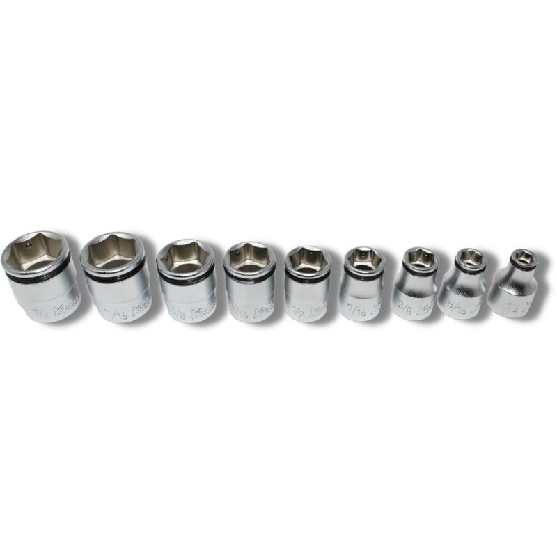 Ko-ken RS3450A/9 3/8 Sq. Dr. Nut-Grip, SAE, Socket Set - 9 pieces