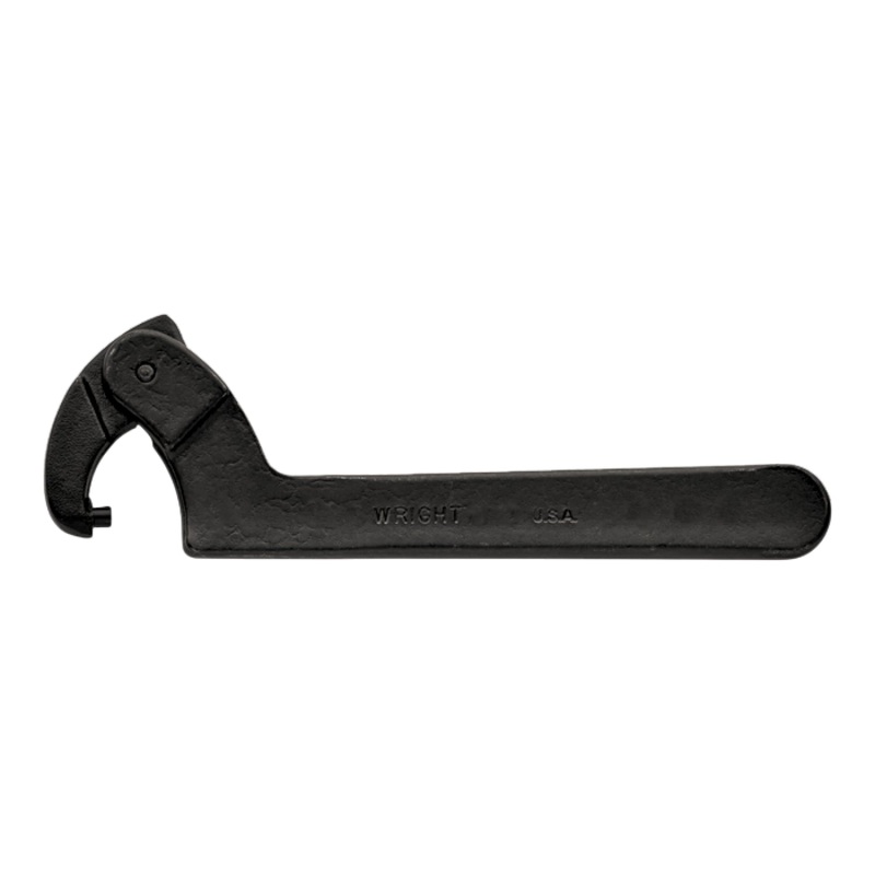 Wright Tool 9645 Spanner Wrench Adjustable Pin Black Industrial Capacity Range - 4-1/2 to 6-1/4"