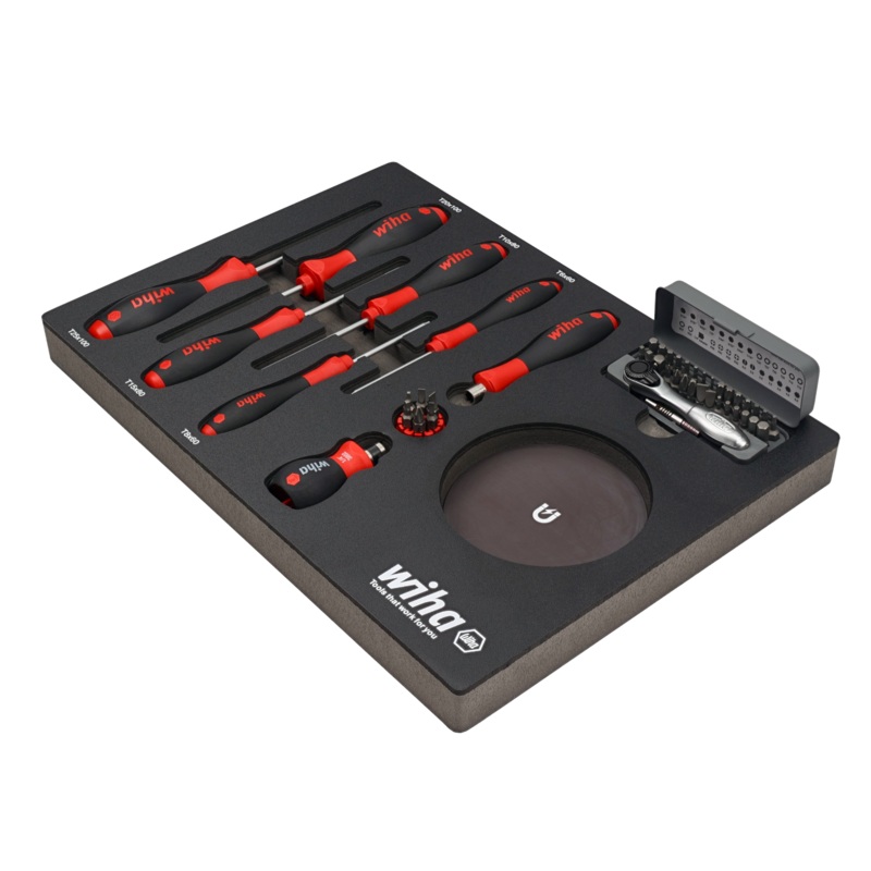 Wiha Tools 91851 Knife Maintenance Magnetic Workstation, 45 Pc.