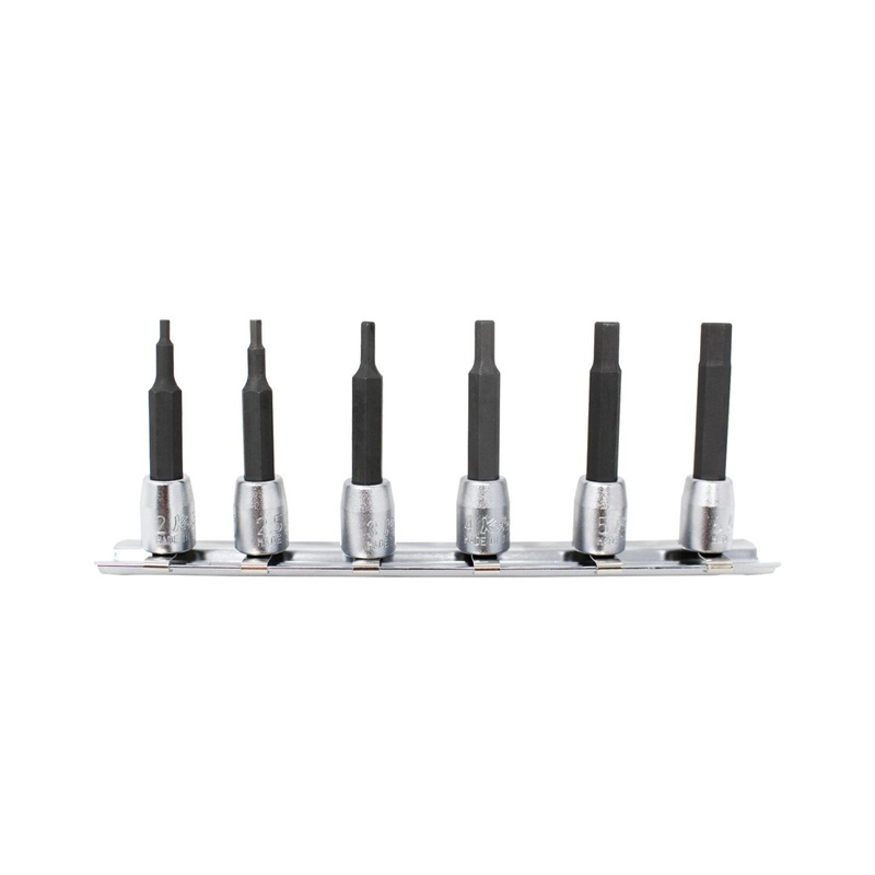 Ko-ken RS2010M/6-L50 6 piece 1/4" Sq. Drive 50mm Hex Bit Socket Set 2-6mm