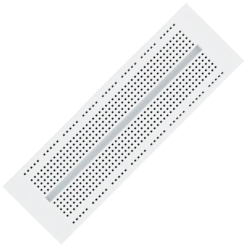 Global Specialties EXP-300E Solderless Breadboard, 550 Tie-Point, 6-1/2" Length x 1-3/4" Width Strip