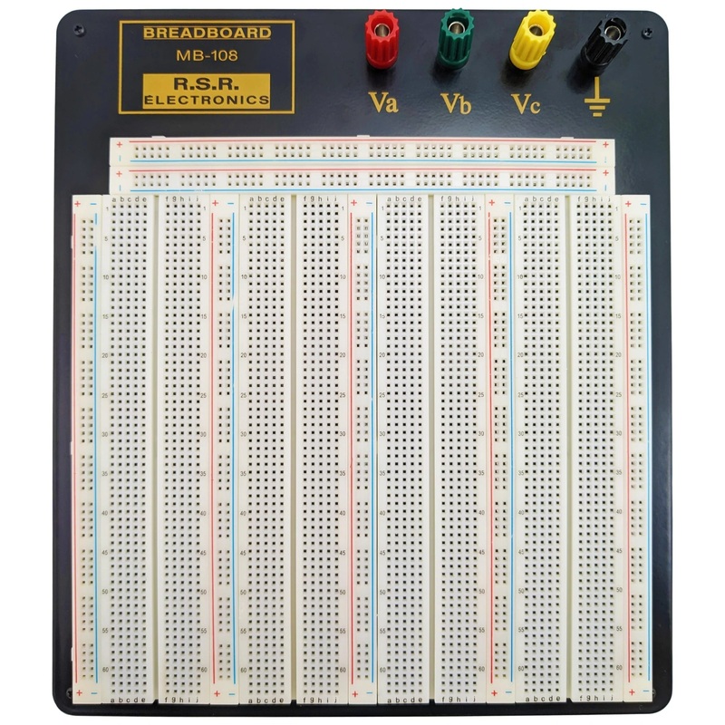Premium Solderless Breadboard, 3220 Tie Point with 4 Binding Posts, Metal Backplate, 10.2" x 9.4"