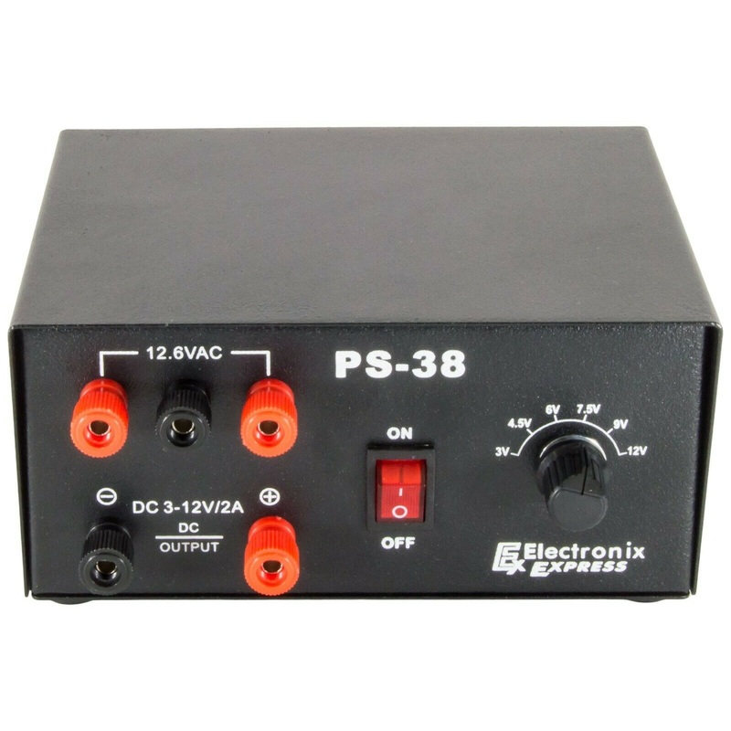 AC/DC Power Supply - 12.6VAC @ 1A, unregulated / DC output of 3,4.5,6,7.5,9,12V