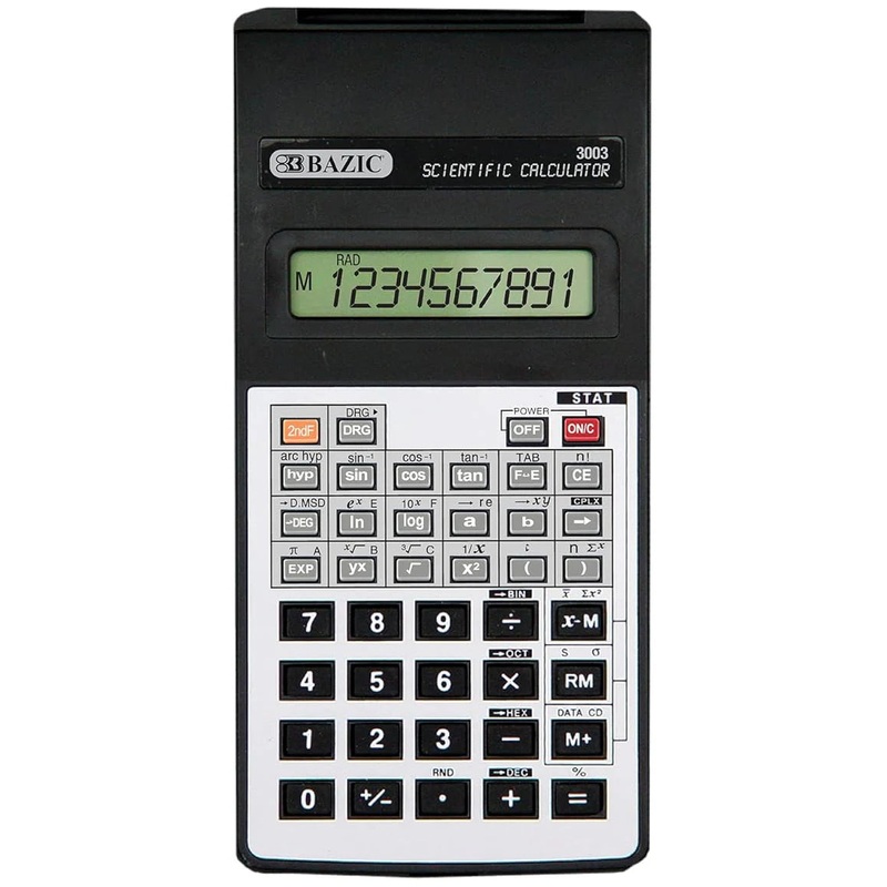 BAZIC Scientific Calculator, 56 Function w/ Flip Cover (3003)