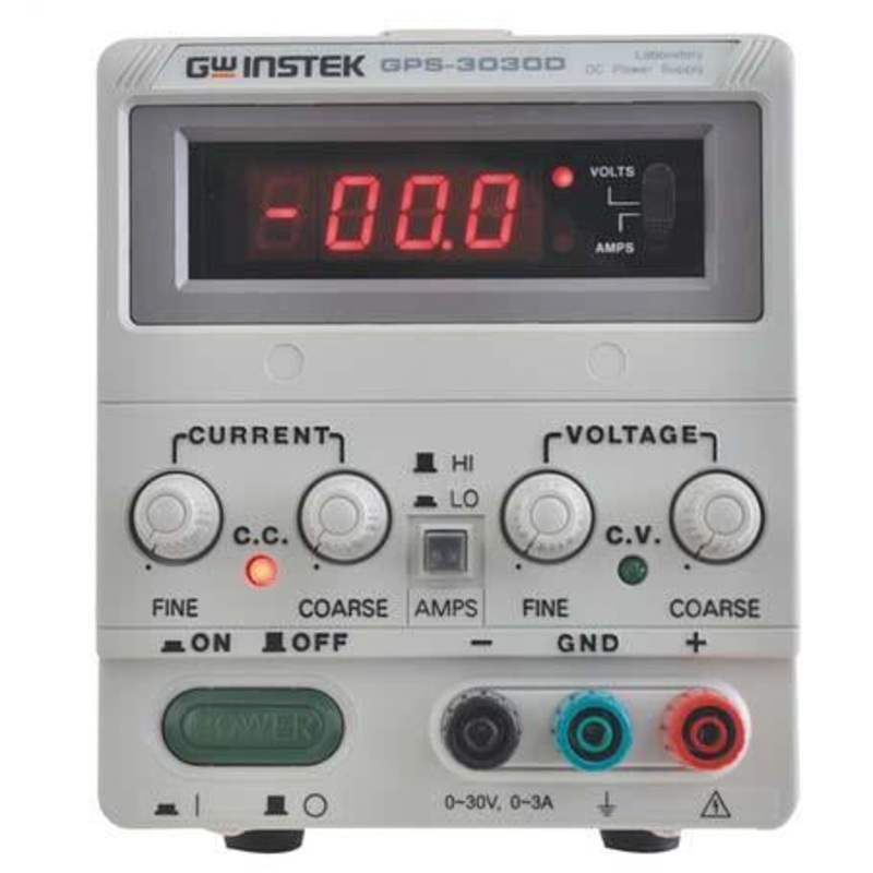 Instek DC Power Supply, 0-30V, 0-3A