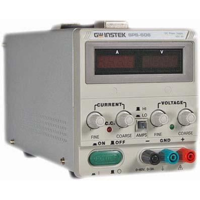 Instek High Current DC Switching Supply, 0-60V, 0-6A