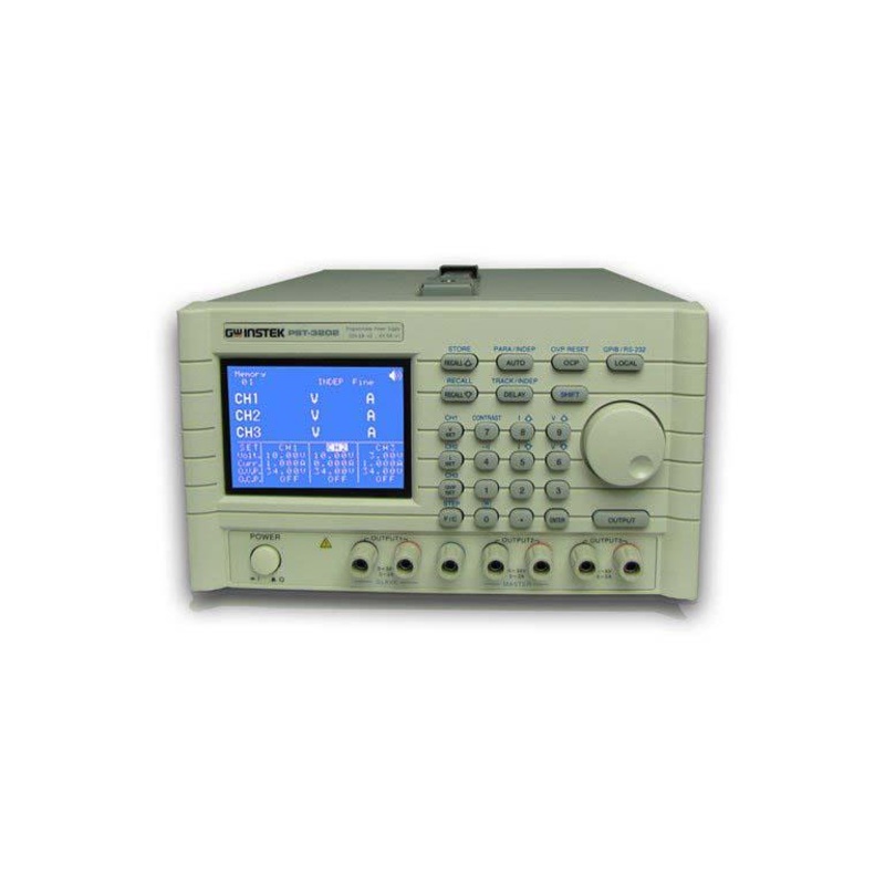 Instek Programmable Switching Power Supply/RS232 Interface, 0-32V, 0-2A; 0-6V, 0-5A