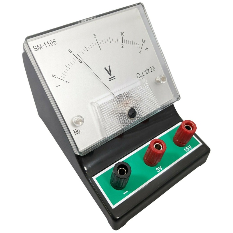 RSR Analog Voltmeter for Measuring DC Voltage in a DC Circuit 1 to +3V or 5 to +15
