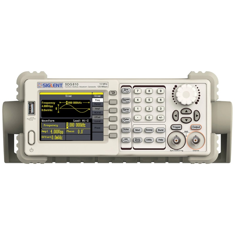 Siglent Single Channel 10mhz Bandwidth Signal Generator, Function Generator, Arbitrary Waveform Generator, 125 MSa/s Sampling Rate (SDG810)