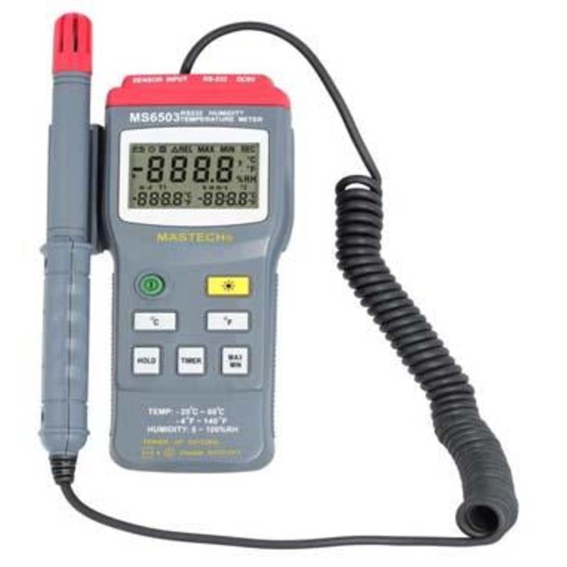 Humidity Temperature Meter With RS232 Interface Model MS6503