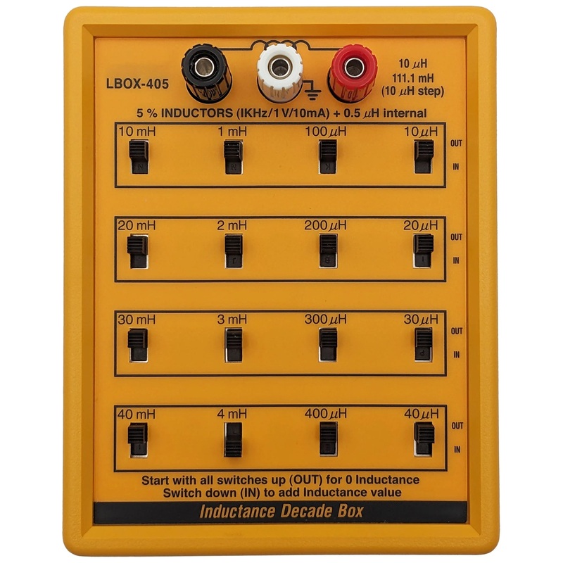 Inductance Decade Box, Four decades, 10uH to 111.1 mH