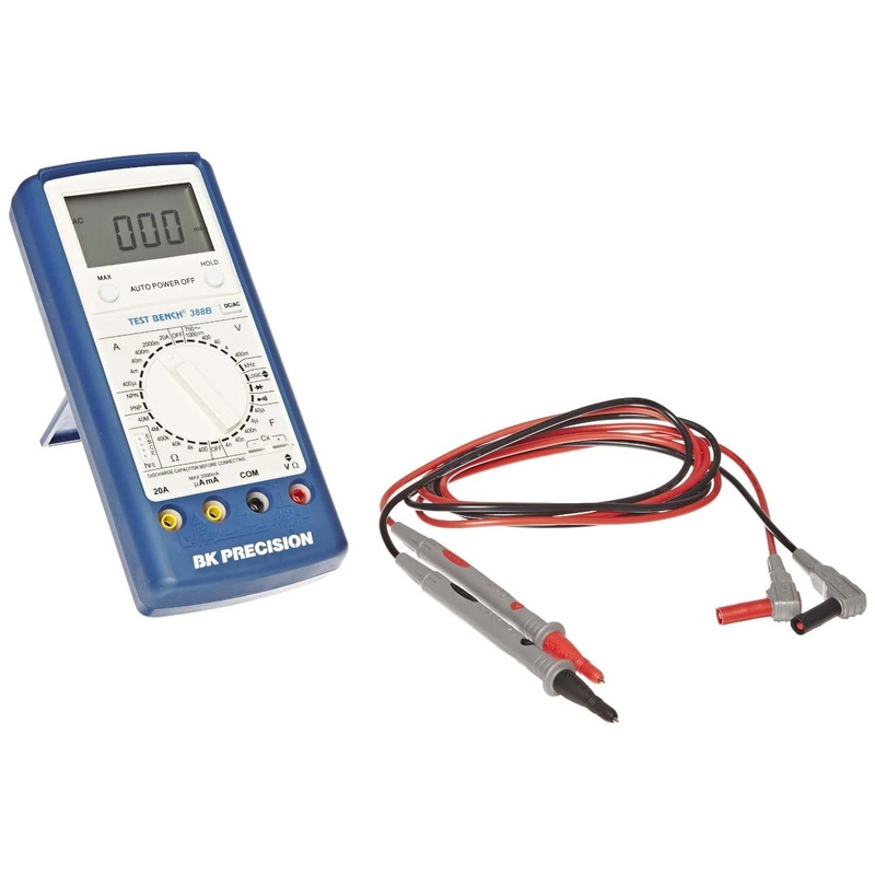 BK Precision Test Bench DMM with protective rubberized case Model 388B