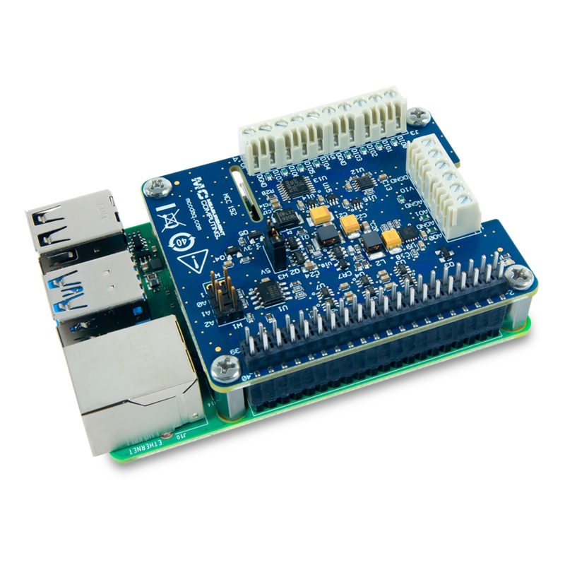 MCC 152: Voltage Output and DIO DAQ HAT for Raspberry Pi
