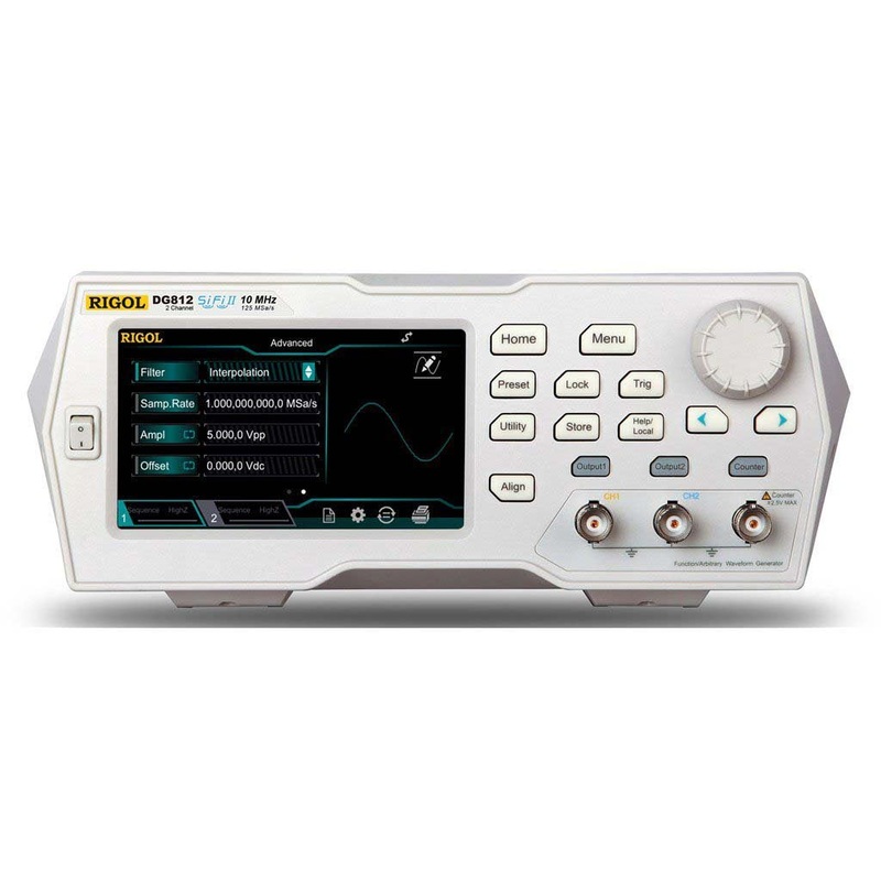 Rigol DG812 - 10 MHz Function / Arbitrary Waveform Generator, 2 Channel