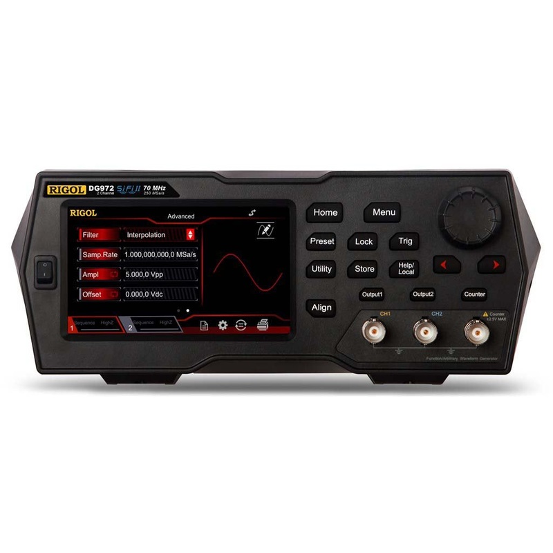 Rigol DG972 - Two Channel, 70 MHz Function / Arbitrary Waveform Generator