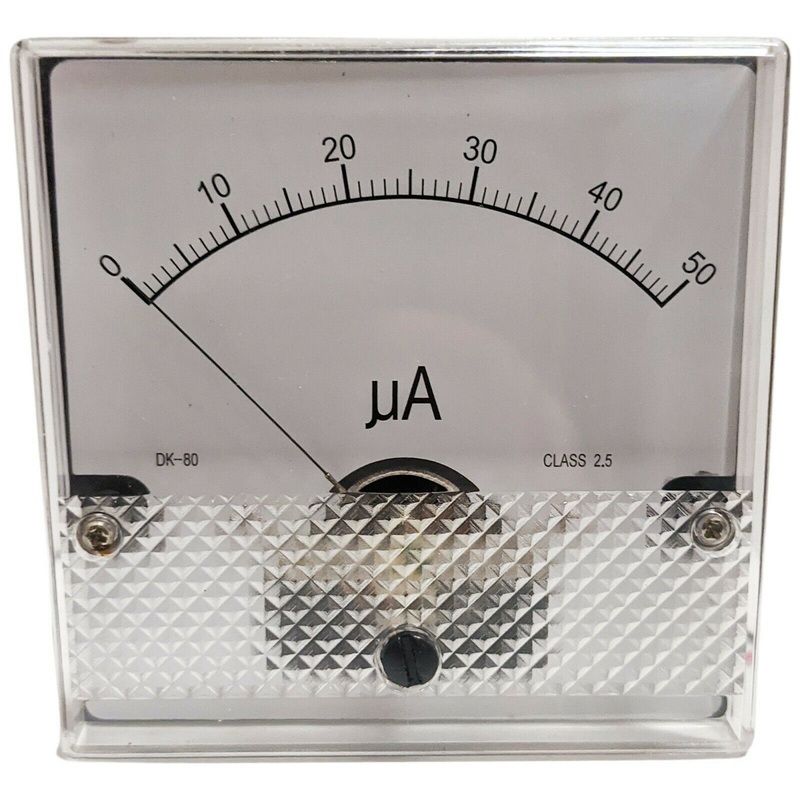 RSR Ammeter DC 0-50A Meter Movement, 1A Resolution