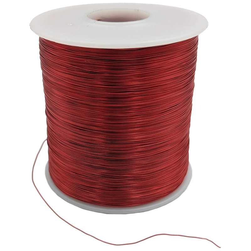 1 Pound 30 Gauge Enameled Copper Magnet Wire, Approx. 3,100 Feet Length