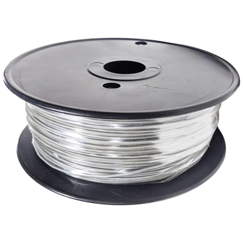 1000 Feet, 22 Gauge Solid Hook Up Wire - Grey, 300 Volts