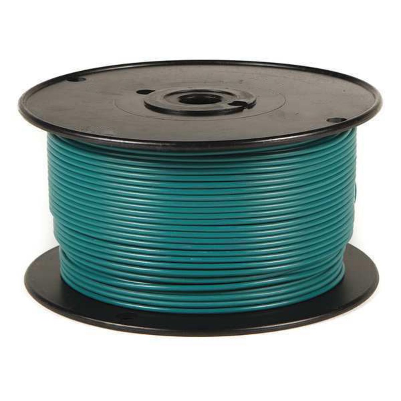 18 Gauge Test Lead Wire, Rubber Insulated Beldon (Green, 100 Feet)