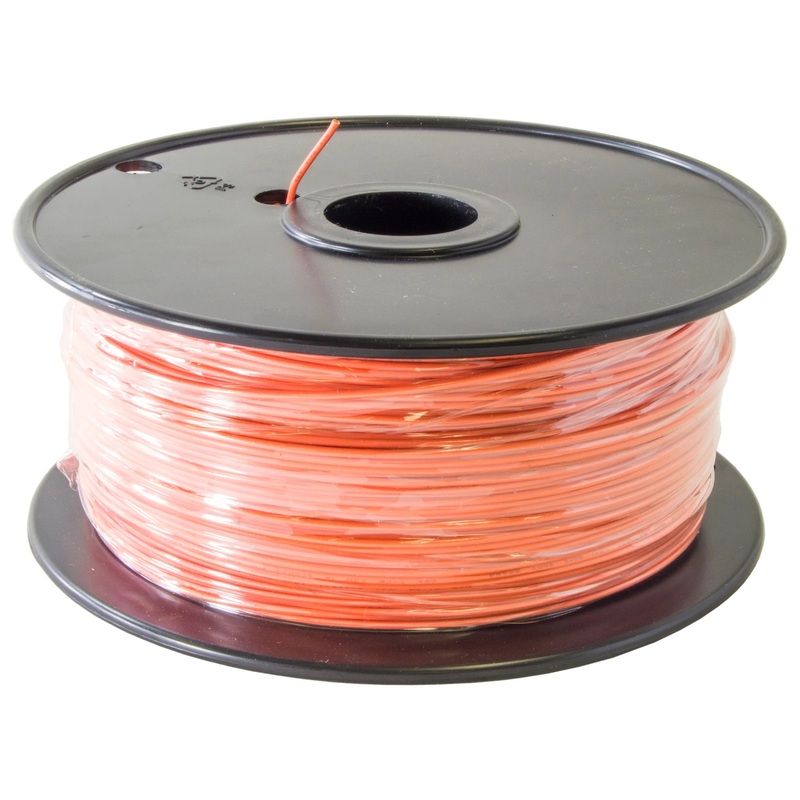 Hook Up Wire 22 Gauge Stranded (Orange, 1000 Feet), 300 Volts