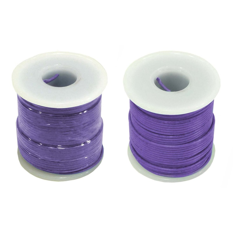 Hook Up Wire 22 Gauge Stranded (Purple, 100 Feet), 300 Volts