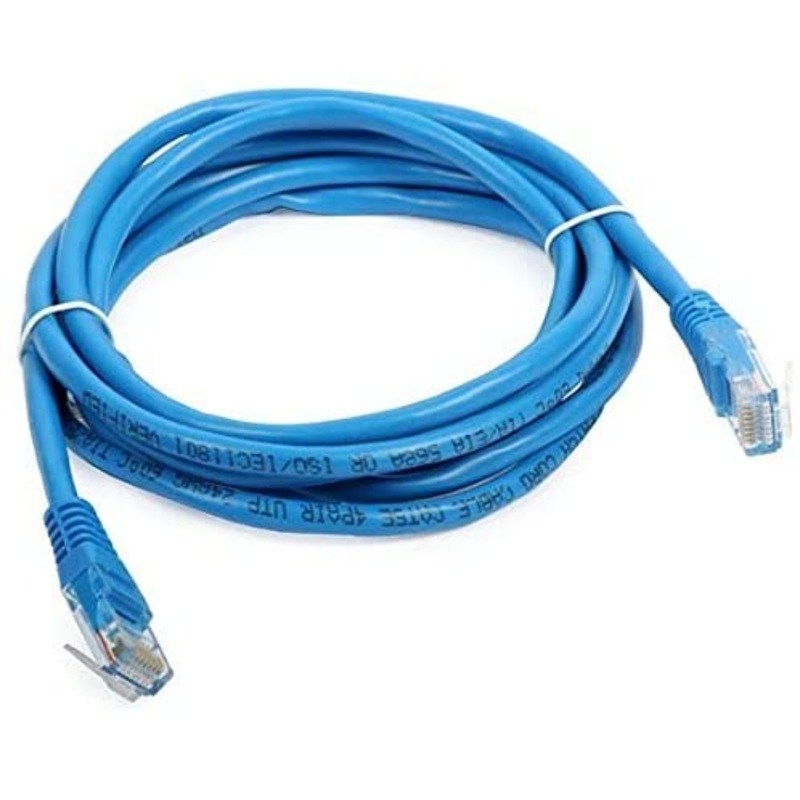 Network Cable CAT 5E, 24 AWG Solid, Blue, 1000 Feet Spool