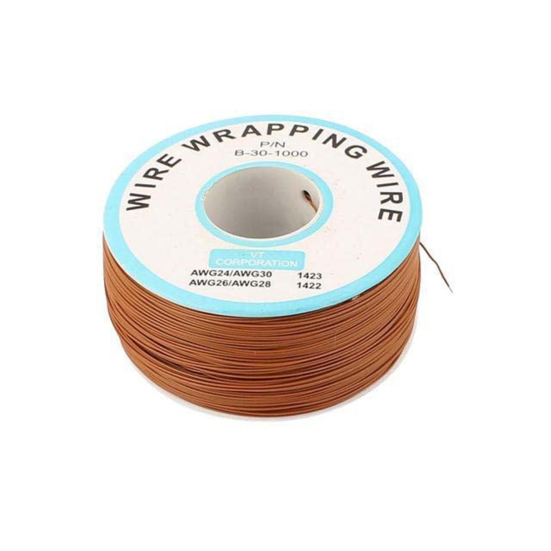 Wire Wrap Solid Kynar Wire 30 Gauge (Brown, 1000 feet)