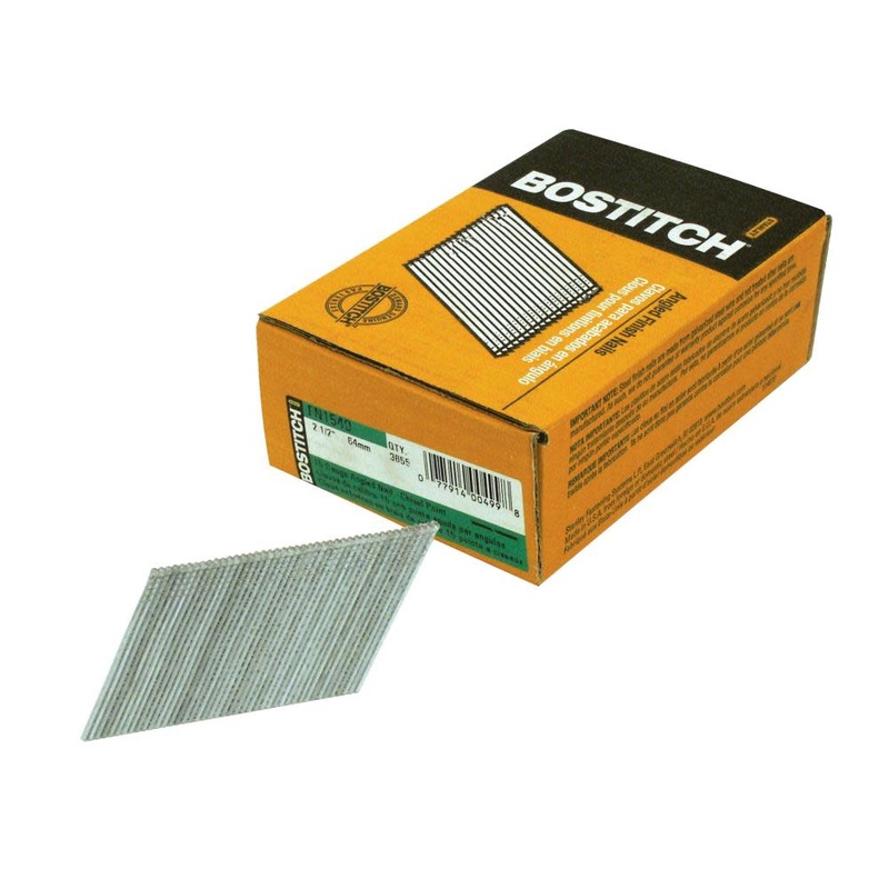 Bostitch 2-1/2" 15-GAUGE "FN" STYLE ANGLED FINISH NAILS, 3655 Pieces