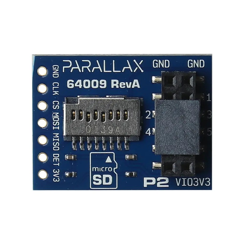 Parallax P2 microSD Add-on Board