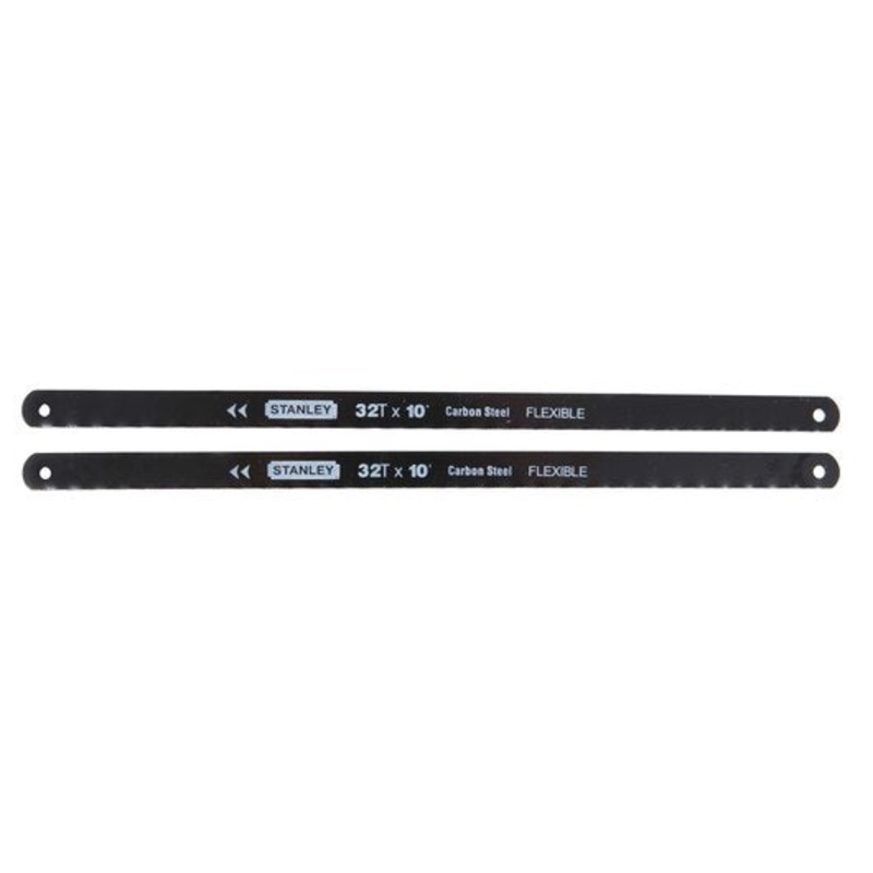 Stanley 10" x 32 TPI Carbon Steel Hacksaw Blade (2 Pk)
