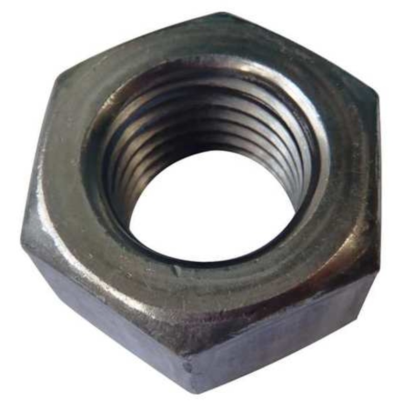 Steel Plated Hex Nut, 2:56, 100 Pieces per Box