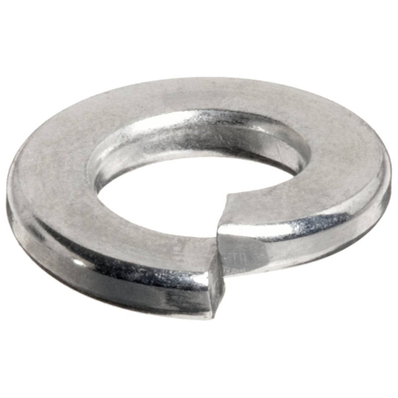 Steel Zinc Plated Lock Washers Split, Size 6, 100 Pieces per Box