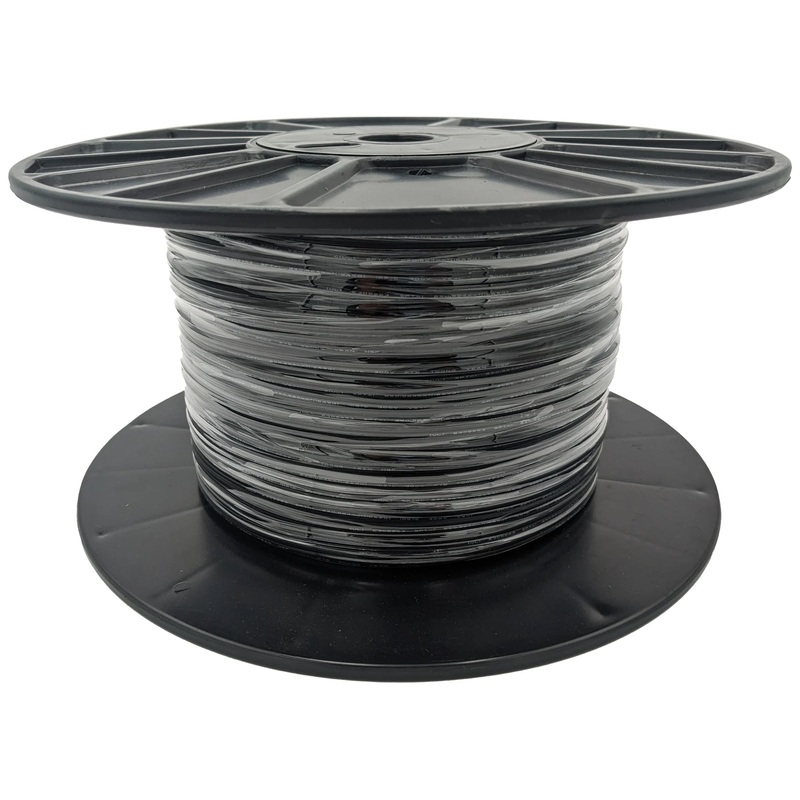 500 Feet 18 Gauge Stranded Lamp Wire, 2 Conductor, SPT-1, Black