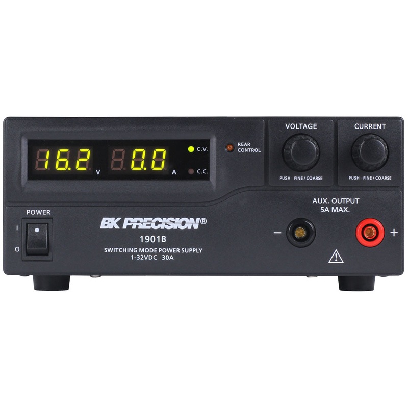 BK Precision 1901B-220V Switching DC Power Supply, 220V, 1-30V. Model 1901B-220V