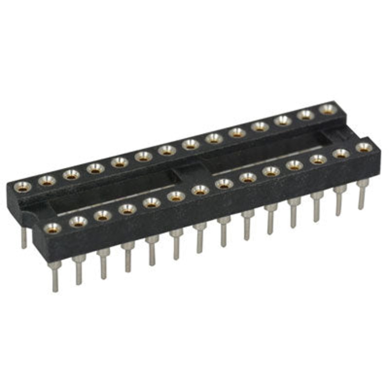 Machine Tooled Low Profile IC Socket 28-Pins