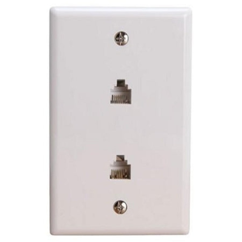 Modular Wall Plates Dual 6 contact
