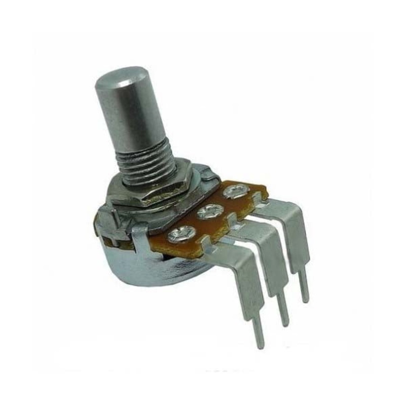 Potentiometer Panel/PC Mount 1/4W 50K Serrated Shaft
