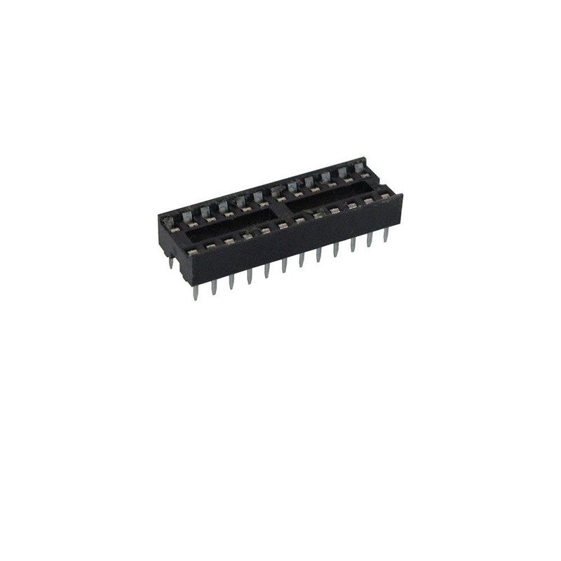 Solder Tail Low Profile IC Socket 24-Pins - Narrow